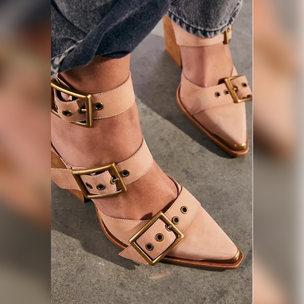 ‼️SOLD OUT ‼️Free People Jeffrey Campbell Hendrix Heels - Picture 1 of 8